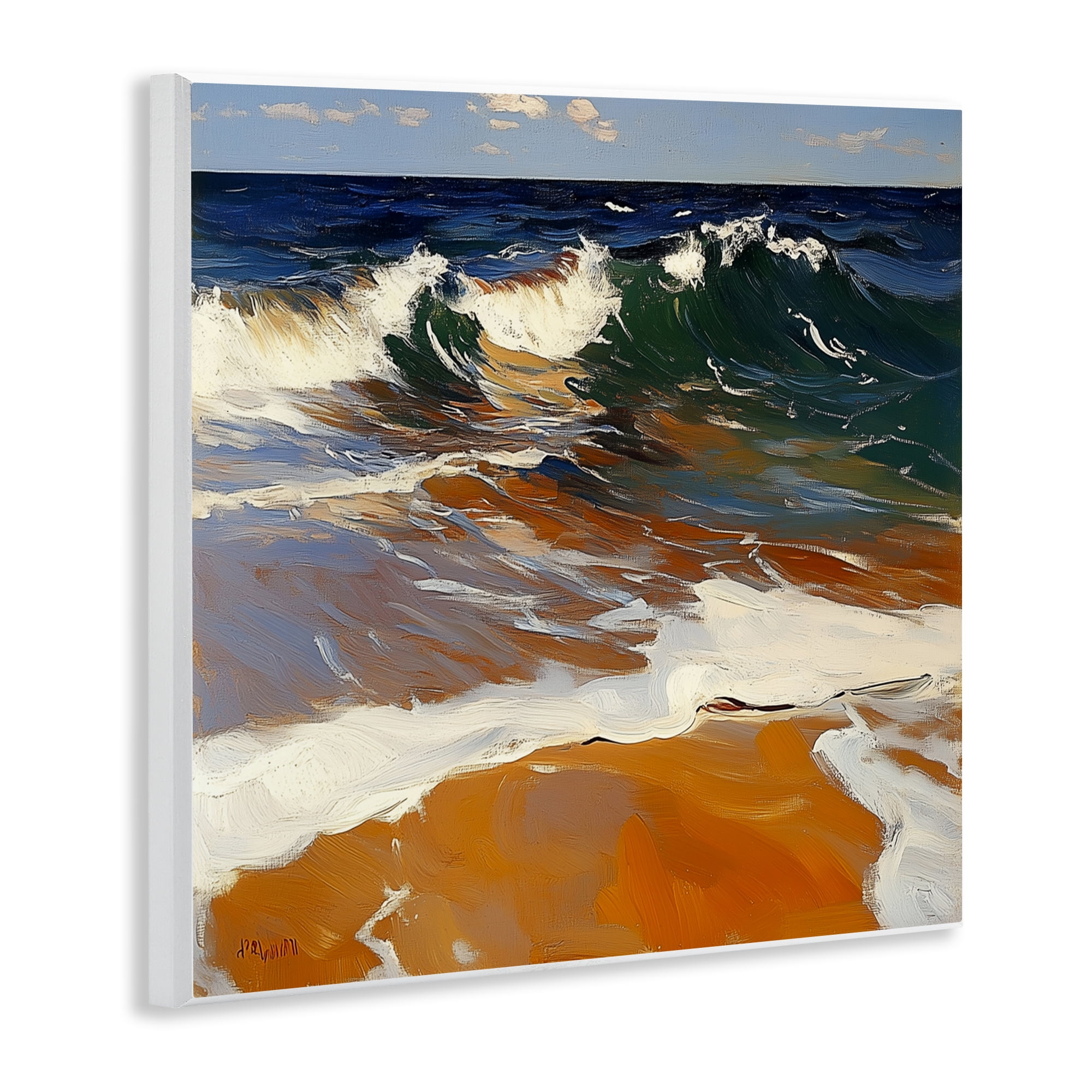 Stupell Industries Glassy Wave Break Wall Plaque Art, design by Walker Noble