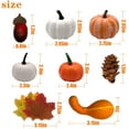 thumbnail image 3 of Decoración de calabaza de Halloween - combinación de 218 piezas Ormromra WMPH-1438, 3 of 8