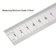 thumbnail image 4 of Unique Bargains Stainless Steel Ruler with Scriber Block 8' Metric Inch Ruler with 27mm Locating Vernier Slider, Silver Tone, 4 of 5