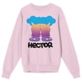 thumbnail image 3 of The Amazing World of Gumball Hector feet on cradle Pink Long Sleeve Adult Crew neck-XL, 3 of 5