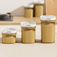 thumbnail image 6 of Shoreew Sealed Milk Powder Jar Transparent Flour Canister Airtight Cereal Container with Scoop Leakproof Food Storage Jar for Cupboard Countertop Pantry, 6 of 7
