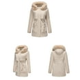 thumbnail image 3 of Women Coat Fashion Solid Color Casual Zipper Winter Hooded Stand Sports Long Sleeve Parkas Women's Winter Coats Jackets for Women Trendy Cute Clothes for Women L, 3 of 6
