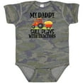 thumbnail image 3 of Inktastic Farming Daddy Plays with Tractors Boys or Girls Baby Bodysuit, 3 of 5