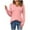 A-Pink, variant on Wyobmus Womens Sweaters Casual Oversized Long Sleeve V Neck Lightweight Hollow Knit Pullover Sweater Tops A-Gray