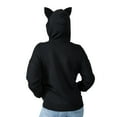 thumbnail image 6 of Chococat Cosplay Long Sleeve Women's Black Zip Hoodie XXL, 6 of 6