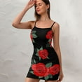 thumbnail image 3 of Ladies Elegant Sling Sleeveless Sexy Dress rose, 3 of 6