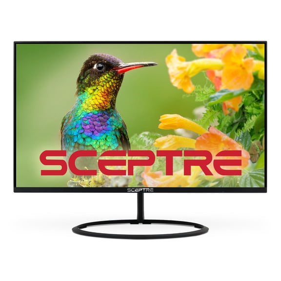 Sceptre 32-inch IPS QHD Monitor 2560 x 1440 119% sRGB Edge-Less up to 75Hz DisplayPort HDMI x2, Build-in Speakers Machine Black 2023 (E325W-QPS)