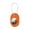 Orange​, variant on YUNOVA AirTag Holder Keychain with 5-Color Interchangeable Shells & Screwdriver, Durable PC + Metal Rope + TPU Waterproof Cover, Compatible with AirTag Accessories