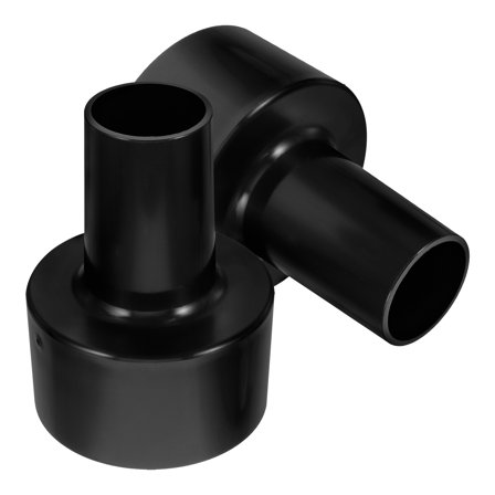 Hose Adapter Wet and Dry Vacuum Cleaner Accessories Pvc Black 8.30X6.00X6.00CM 2 Pcs