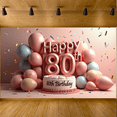 thumbnail image 6 of Golden Stars Happy 80th Birthday Celebration Banner for Party Backdrop and Decorations Ideal for Photography Background Birthday Party Supplies, 6 of 7