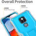 thumbnail image 2 of FITO For Moto G Play 2021 Case, Phone Case with Screen Protector and Kickstand (Blue), 2 of 6