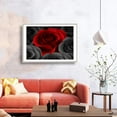 thumbnail image 3 of IDEA4WALL Framed Canvas Wall Art Rose Flowers Floral Picture Prints for Modern Home Decoration, 3 of 4