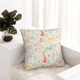 thumbnail image 6 of Pofeuu Fall Rabbit Print Double-sided plush pillowcase Square Throw Pillow Covers Pillows Cover for Living Room Bedroom Sofa Couch Cushion Cover（No pillow core）-12"x12", 6 of 7