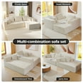 thumbnail image 5 of Cubente 108" Modular Sectional Sofa, Cloud Couch with 3 Deep Seat, Indoor Modern L-Shape Sofa Couch, Boneless Couch Compressed Sofa for Living Room Bedroom, 5 of 10