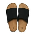 thumbnail image 6 of Men's Cork Sandals Suede Leather Slides Non-Slip Beach Shoes, 6 of 11
