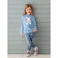 thumbnail image 2 of Cute Bunny With Flower Long Sleeve Toddler -Image by Shutterstock,  2 Toddler, 2 of 4