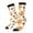 2 Black-1, variant on Cartoon Squirrel Print Adult Socks for Men & Women,Calf Socks, Ankle Socks,Boots Socks,Breathable Casual Sock,Unisex Crew Socks
