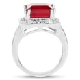 thumbnail image 3 of Sterling Silver 6 2/5ct Ruby and White Topaz Ring, 3 of 3