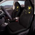 thumbnail image 4 of POLERO Glowing Black Cat & Luminous Butterflies Design Automotive Seat Cover Polyester Fabric Easy to Install Stretch Car Seat Covers for Automobile, 4 of 7