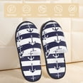 thumbnail image 2 of Balery Anchors Pantuflas de Casa de Felpa Silenciosas con Diseño Estampado, Zapatillas Cómodas Antideslizantes de Algodón para Interior-Large, 2 of 8