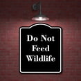 thumbnail image 2 of Do Not Feed Wildlife BLACK Aluminum Composite Sign Aluminum Composite Sign 15''x18'', 2 of 9