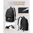thumbnail image 3 of Mochila de gimnasio VENATIN para mujer y hombre impermeable con compartimento para zapatos, 3 of 8