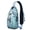 Sky-blue-19, variant on Llama Print Sling Backpack, Lightweight Crossbody Daypack with Cute Llama Face Cartoon Pattern, Adorable Kawaii Alpaca Design, Funny and Cute Anti-theft Travel Bag for Daily Use, Outdoor, Gym