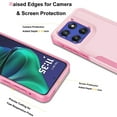 thumbnail image 5 of For Moto G Stylus 5G 2025 Case, Rugged Phone Case for Motorola Moto G Stylus 5G 2025, Njjex Shockproof Protection Heavy Duty Armor Hard Plastic & Rubber 2-in-1 Bumper Cover - Pink, 5 of 7