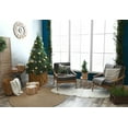 thumbnail image 2 of Simply Daisy Christmas Green Colored Reindeer Through the Woods Winter Soft Spun Polyester Decorative Throw Pillow, 16" x 16", 2 of 4