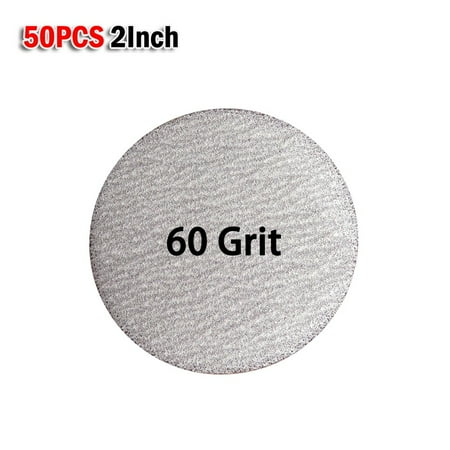 

50PCS 2Inch Hook and Loop White Dry Sanding Disc Sandpaper Polishing Grinding