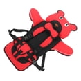 thumbnail image 2 of Asiento de seguridad para niños con respaldo alto, correas ajustables, arnés de seguridad de 5 puntos, lavable a máquina, asiento elevador para automóvil, color rojo, 2 of 14