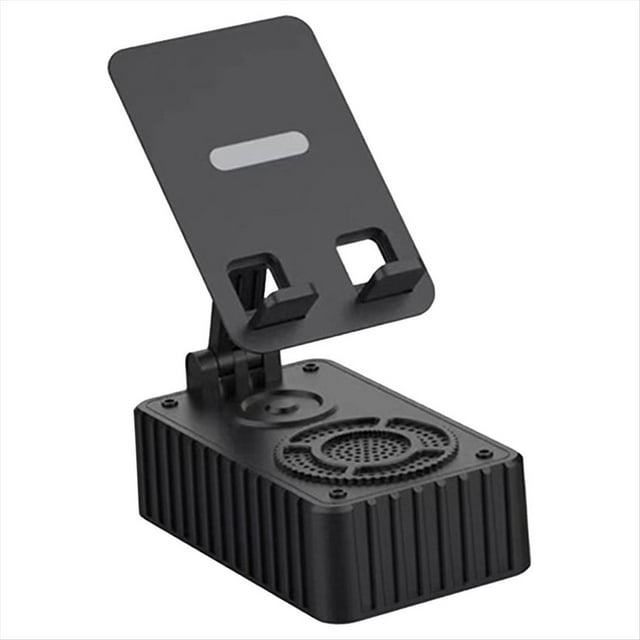 Soporte para Teléfono Móvil con Altavoz Bluetooth para Exteriores, Minialtavoz Plegable de Escritorio para el Hogar, Soporte de Audio 2 en 1.