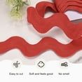 thumbnail image 2 of Rick Rack Trim, 5 Yard 30mm / 1.2 Inch Wave Bending Fringe Trimming Ribbon [Red], 2 of 6