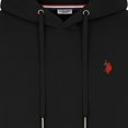 thumbnail image 3 of U.S. POLO ASSN. Sudadera con capucha para hombre - Forro polar acolchado, capucha, mezcla de algodón Negro L (Large), 3 of 3