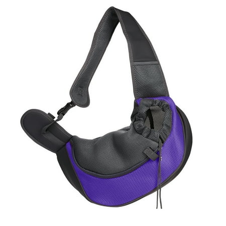 Pet Sling Tote  Breathable Mesh Messenger Messenger Bag  Comfortable Portable Dog Travel Sling Shoulder Bag  with Front Pocket  Suitable for Small and Medium Dogs and Cats Up to 13 Pounds