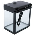 2.5Gallon Aquarium Kit Fish Tank Black Low Noise Bedroom Desktop Fish