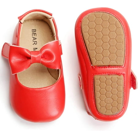 Soft Sole Leather Baby Shoes - Infant Baby Walking Shoes Moccasinss Rubber Sole Crib Shoes