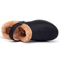 thumbnail image 3 of Men's Winter House Slippers Women's Lined Clogs Garden Shoes Warm Arch Support Slip on Mules Indoor Outdoor Black, 3 of 6