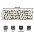 thumbnail image 5 of Black and Beige Leopard Print Washable Non Slip Indoor Door Mat, Decorative Entry Rug for Entrance, Bedroom, Kitchen, Bathroom, 16"x47", 5 of 6