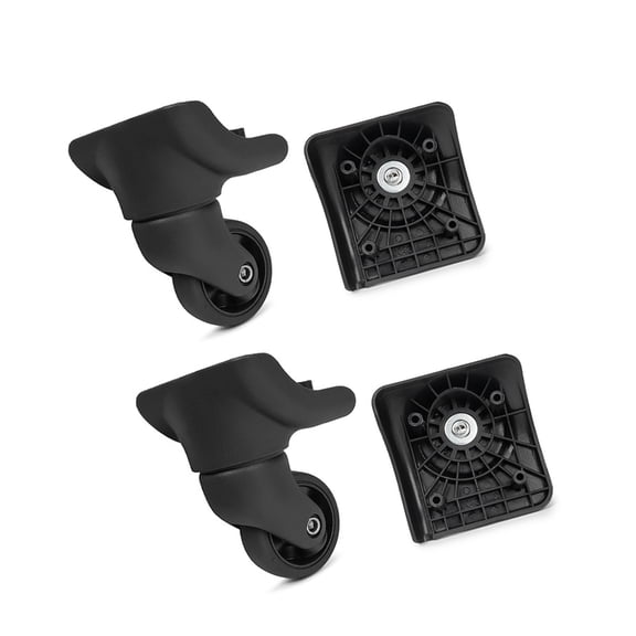 4Pcs Suitcase Replacement Wheel, Spinner Casters with 4 Holes Luggage Repair Parts