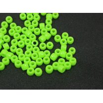 U8MO 500 Acrylic Barrel Pony Beads 6X5mm Various Colour for Kids Craft Kandi Bracelet-3# Soft Green