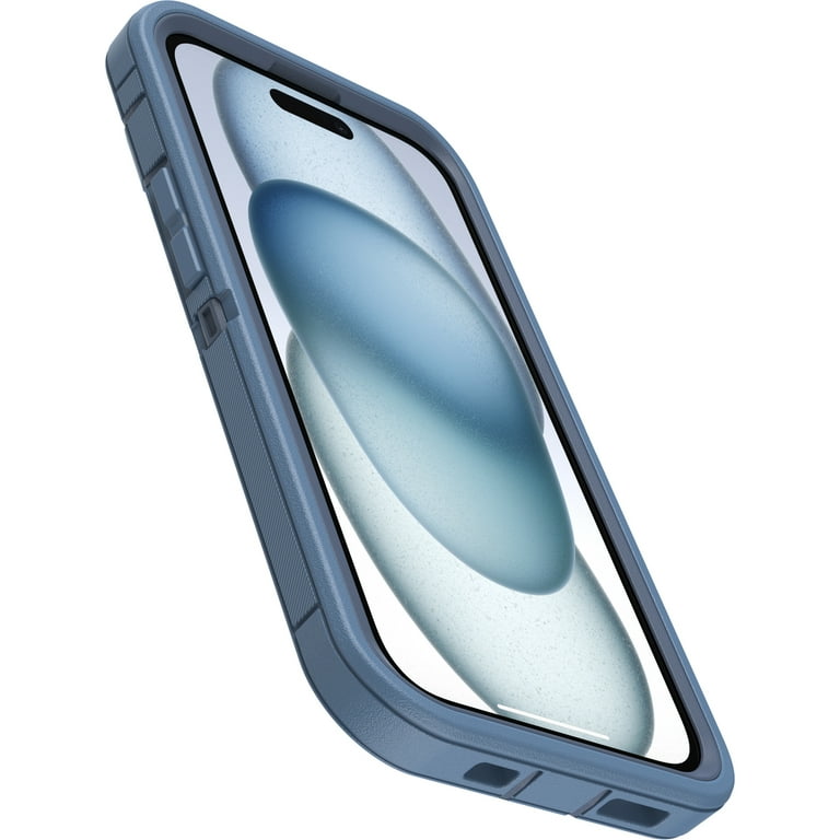 OtterBox Defender Series Rugged Cell Phone Case for Apple iPhone 13/14/15, Blue OtterBox Defender Series Rugged Cell Phone Case for Apple iPhone 13/14/15, Blue
