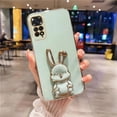 thumbnail image 3 of Note11s Luxury Rabbit Holder Case On For Xiaomi Redmi Note 11 Pro 4g 5g 10s 11s 9 10 9s 8 7 Plating Silicone Stand Cover 10c 9c, 3 of 5