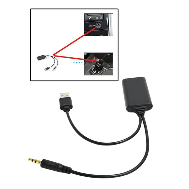 Adaptador Bluetooth CUTICAT USB RCA Estéreo Inalámbrico Cable de Sonido ABS