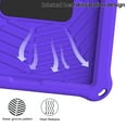 thumbnail image 6 of Dteck Kids Case for iPad 9th 8th 7th Generation 10.2 inch,Shockproof EVA Case 360° Rotating Stand Hand Grip Kids Friendly Cover with Shoulder Strap for iPad 10.2" 2021/2020/2019,Purple, 6 of 8