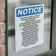 thumbnail image 4 of (2 Pack) Hazardous Waste Satellite Accumulation OSHA Notice Sign, 4 of 7