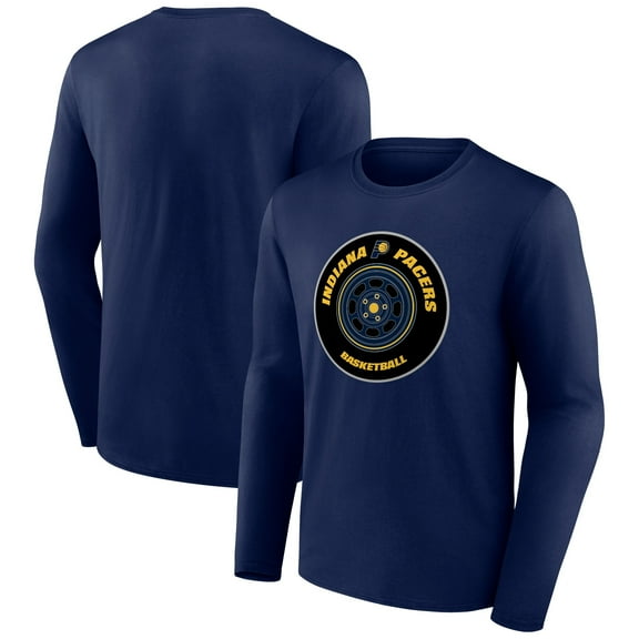 Men's Navy Indiana Pacers Tip-Off Long Sleeve T-Shirt