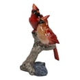 thumbnail image 6 of Northern Male and Female Red Cardinal Birds Perching On Tree Branch Figurine, 6 of 9