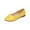 #0163-Yellow, variant on Xucatan Closed Pointed Toe Flats for Women Leather Pointy Toe Comfortable Low Heel Slip On Pumps Shoes Office Lady Leather Dress Shoes Work Party Dating Church Gift