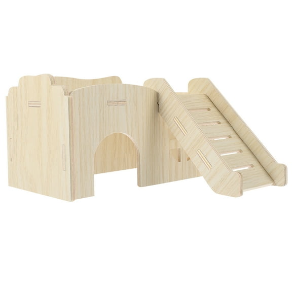 Koolleo Hamster Castle Decorative House Rat Room Hamsters House Wooden Pet Castle